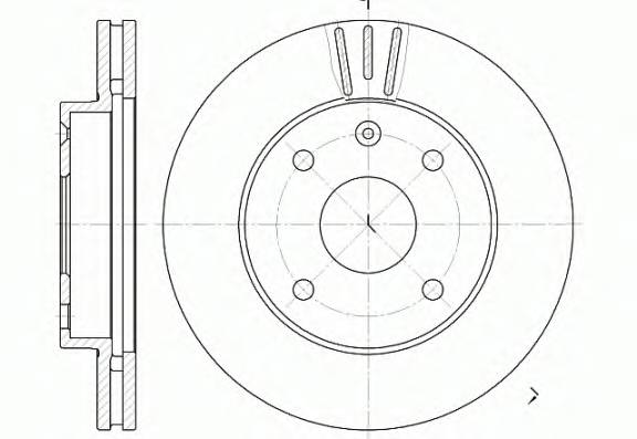 REMSA 6959.10 Тормозной диск