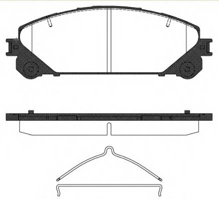 REMSA 1312.00 Комплект тормозных колодок,