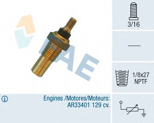 FAE 32040 Датчик, температура охлаждающей