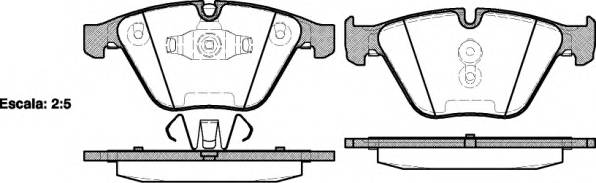 WOKING P9573.10 Комплект тормозных колодок,