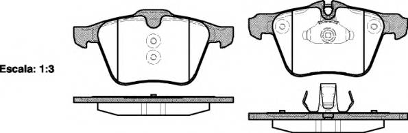 WOKING P13173.00 Комплект гальмівних колодок,