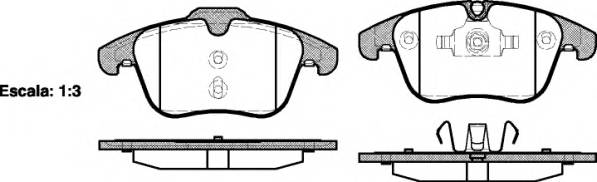 WOKING P13193.00 Комплект гальмівних колодок,