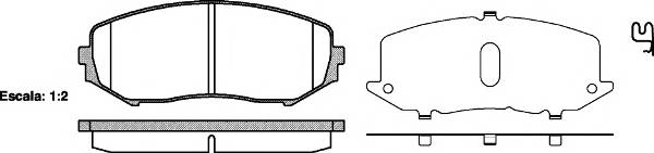 WOKING P13253.02 Комплект тормозных колодок,