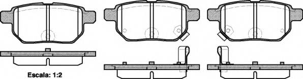 WOKING P13863.02 Комплект тормозных колодок,