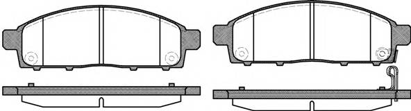 WOKING P13423.01 Комплект тормозных колодок,