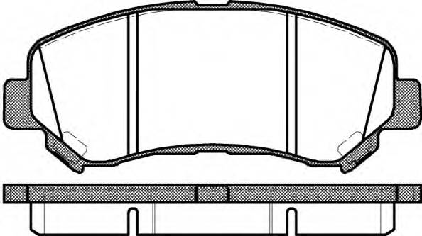 WOKING P12183.00 Комплект тормозных колодок,