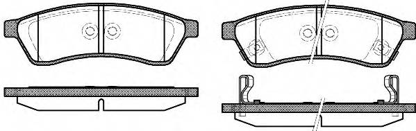 WOKING P12493.02 Комплект тормозных колодок,