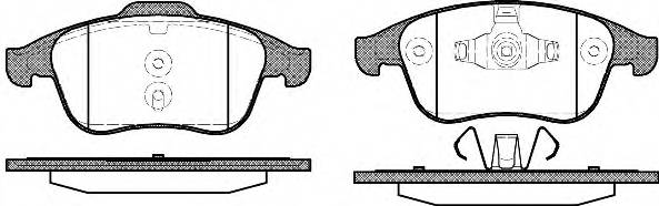 WOKING P12503.00 Комплект тормозных колодок,