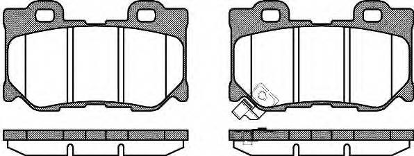 WOKING P12653.01 Комплект тормозных колодок,