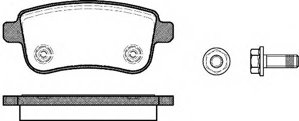 WOKING P12873.00 Комплект тормозных колодок,