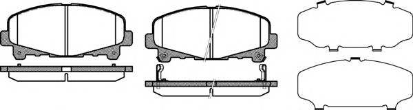 WOKING P12903.02 Комплект тормозных колодок,