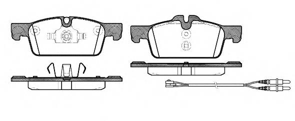 WOKING P15613.01 Комплект тормозных колодок,