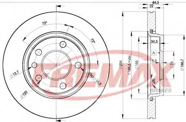 FREMAX BD-3021 Тормозной диск