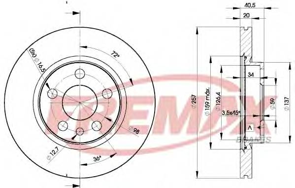 FREMAX BD-4683 Тормозной диск