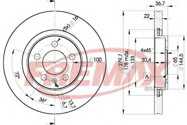 FREMAX BD-5603 Тормозной диск