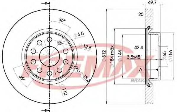 FREMAX BD-5618 Тормозной диск