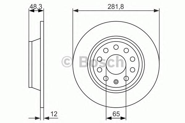 BOSCH 0 986 479 247 Тормозной диск