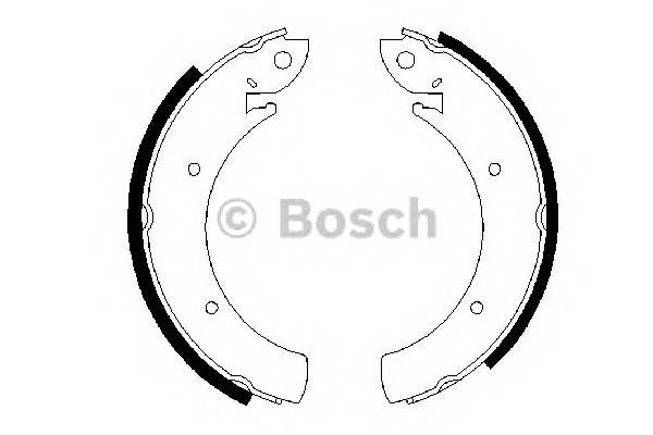 BOSCH 0 986 487 648 Комплект гальмівних колодок