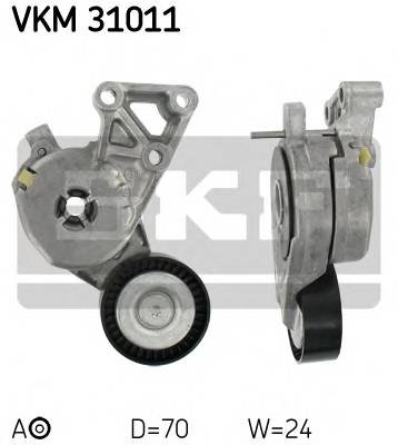 SKF VKM 31011 Натяжной ролик, поликлиновой