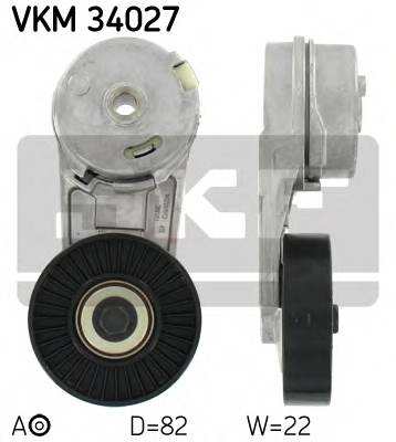 SKF VKM 34027 Натяжний ролик, полікліновий