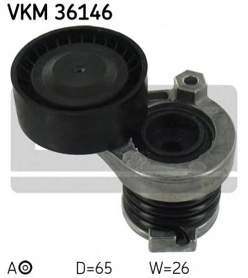 SKF VKM 36146 Натяжний ролик, полікліновий