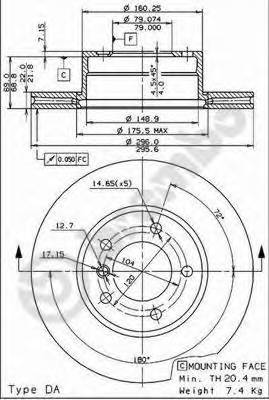 BREMBO 09.6924.11 Тормозной диск