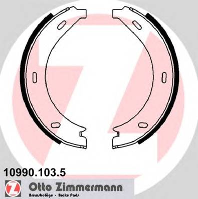 ZIMMERMANN 10990.103.5 Комплект гальмівних колодок,