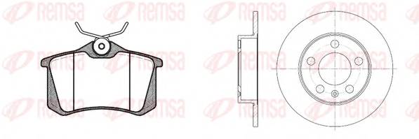 REMSA 8263.01 Комплект гальм, дисковий