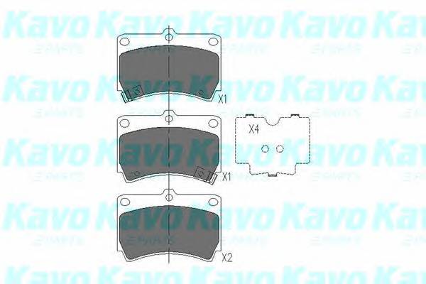 KAVO PARTS KBP-4501 Комплект тормозных колодок,