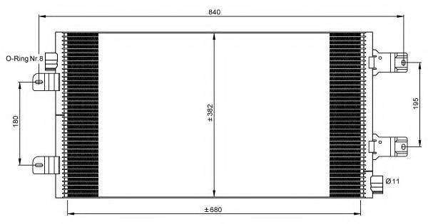 NRF 35880 Конденсатор, кондиционер