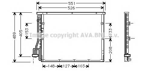 AVA QUALITY COOLING BW5148 Конденсатор, кондиционер