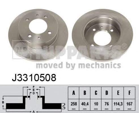 NIPPARTS J3310508 Тормозной диск