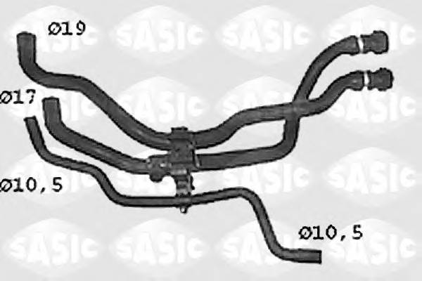 SASIC SWH4308 Шланг радиатора