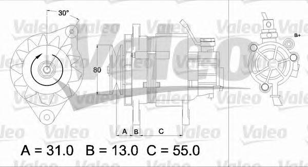 VALEO 437148 Генератор