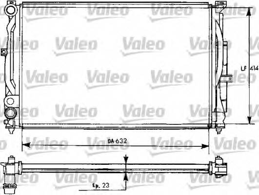 VALEO 731537 Радиатор, охлаждение двигателя