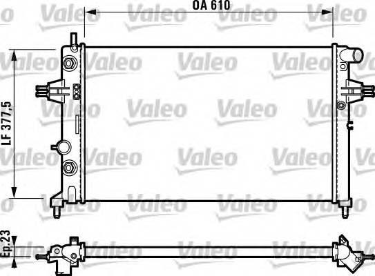 VALEO 732549 Радиатор, охлаждение двигателя