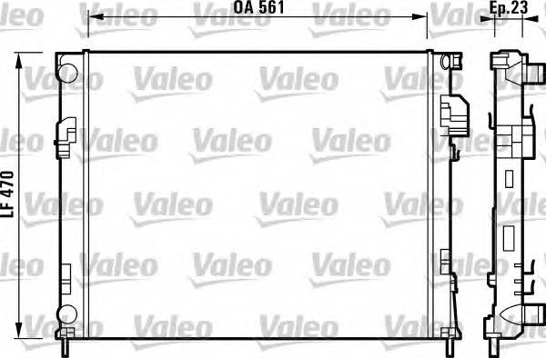 VALEO 732853 Радиатор, охлаждение двигателя