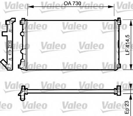 VALEO 732917 Радиатор, охлаждение двигателя