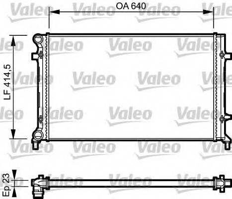 VALEO 734332 Радиатор, охлаждение двигателя