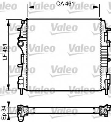 VALEO 734922 Радиатор, охлаждение двигателя