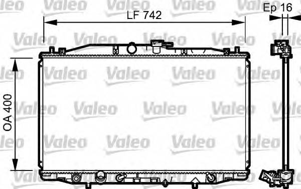 VALEO 735049 Радиатор, охлаждение двигателя