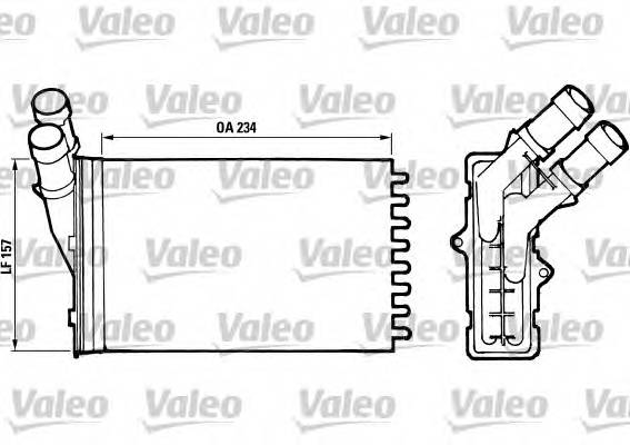 VALEO 812005 Теплообменник, отопление салона