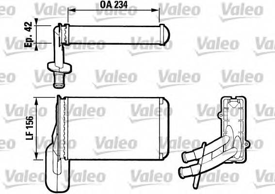 VALEO 812031 Теплообменник, отопление салона