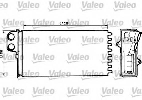 VALEO 812037 Теплообменник, отопление салона