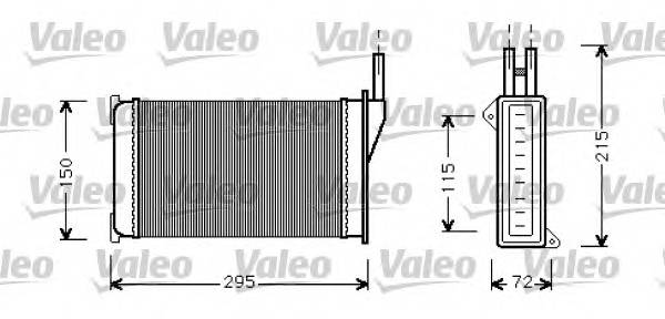 VALEO 812129 Теплообмінник, опалення салону