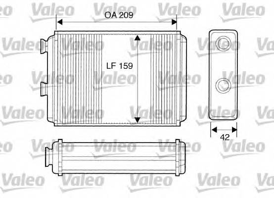 VALEO 812280 Теплообмінник, опалення салону