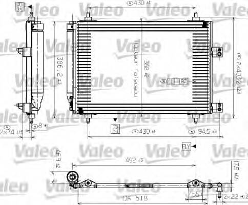 VALEO 817526 Конденсатор, кондиционер