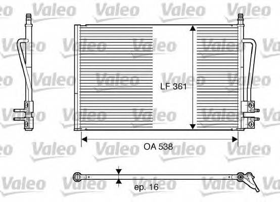 VALEO 817664 Конденсатор, кондиционер