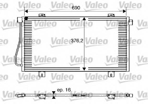 VALEO 817742 Конденсатор, кондиционер