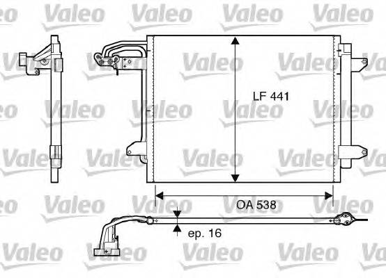 VALEO 817806 Конденсатор, кондиционер